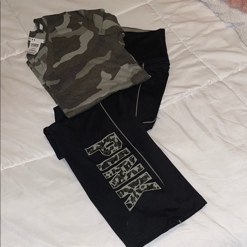 Matching legging and v-neck